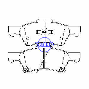 CHRYSLER GRAND VOYAGER Town & Country DODGE Grand Caravan Brake pad FMSI:7733-D857 OEM:05019803AA FDB1510 TRW:GDB4129 GDB7610 WVA:23640 23641 23642, F857